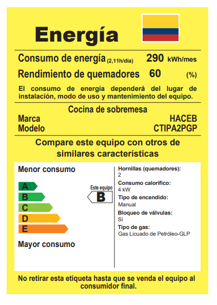 COCINETA HACEB PIMIENTA 2GP