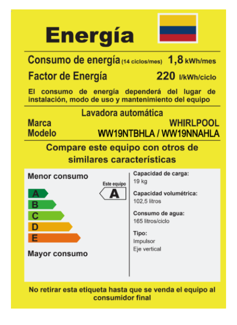 LAVADORA WHIRLPOOL WW19NTBHLA