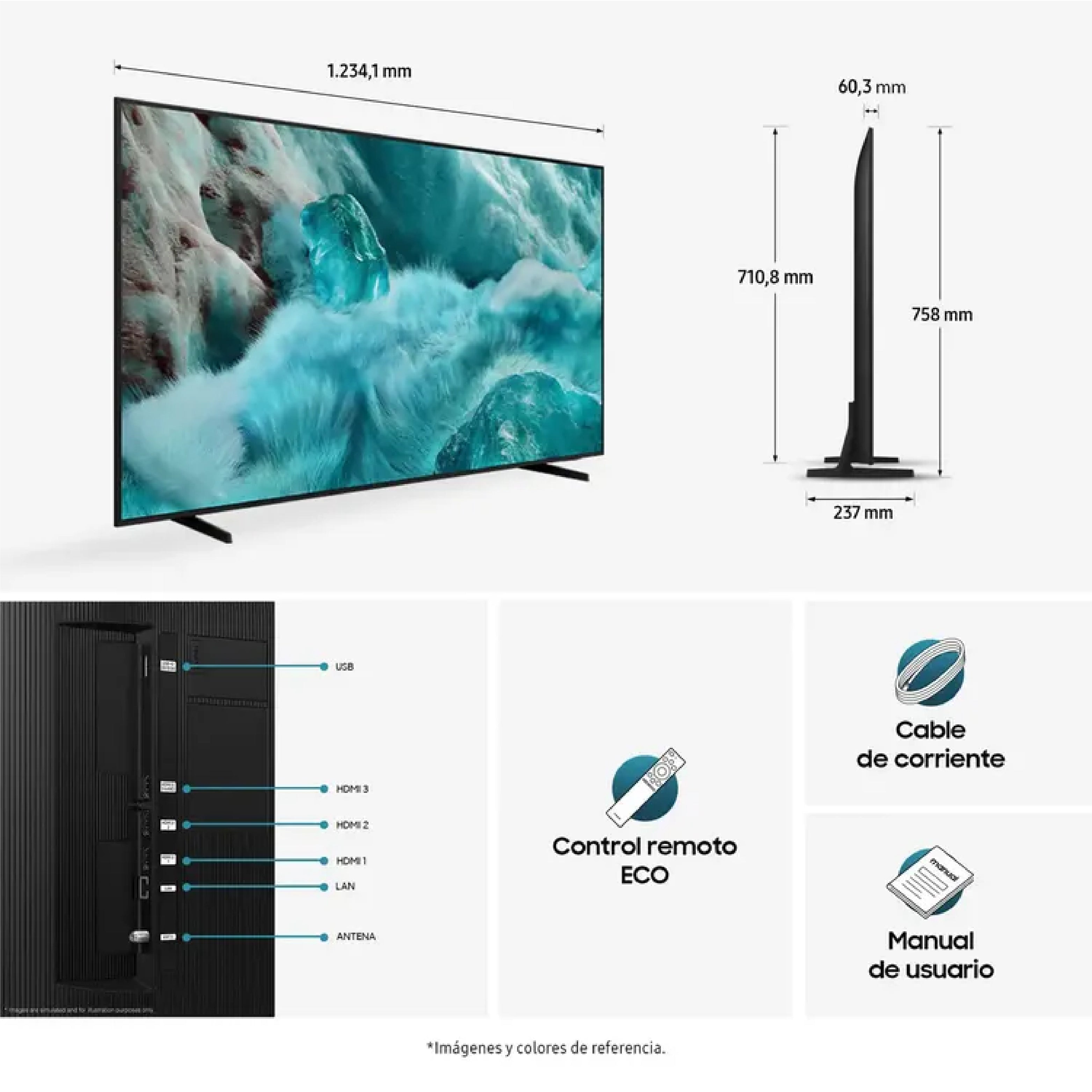 TELEVISOR SAMSUNG F-QN55Q6FAAKXZ MÁS BARRA DE SONIDO