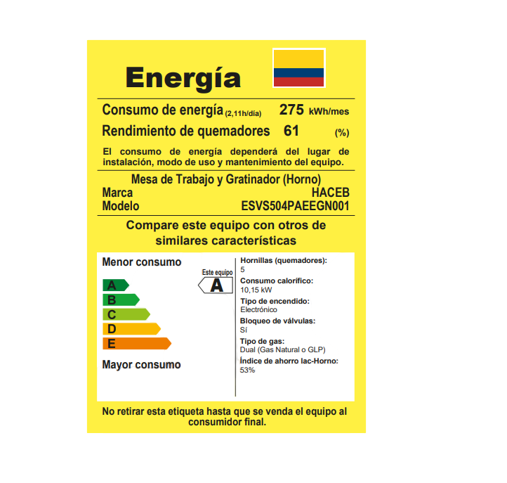 ESTUFA HACEB ROMERO REFLEX 50-V GN NE