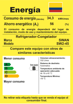 NEVERA SWAN SW2-45 332L NO FROST-DISP
