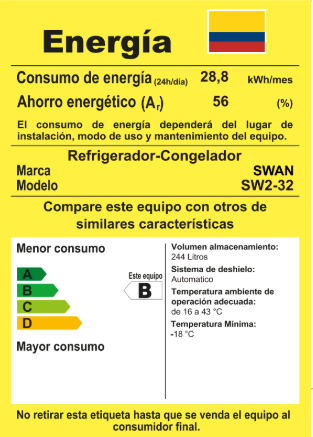NEVERA SWAN SW2-32 244L NO FROST-DISP