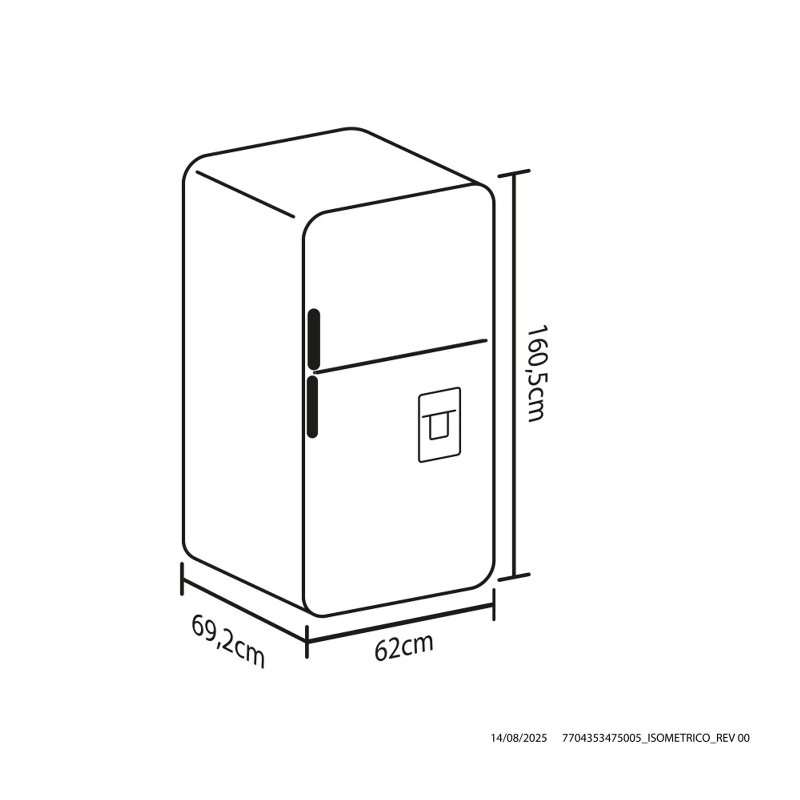 NEVERA HACEB 271 SE DA MI INOX INV