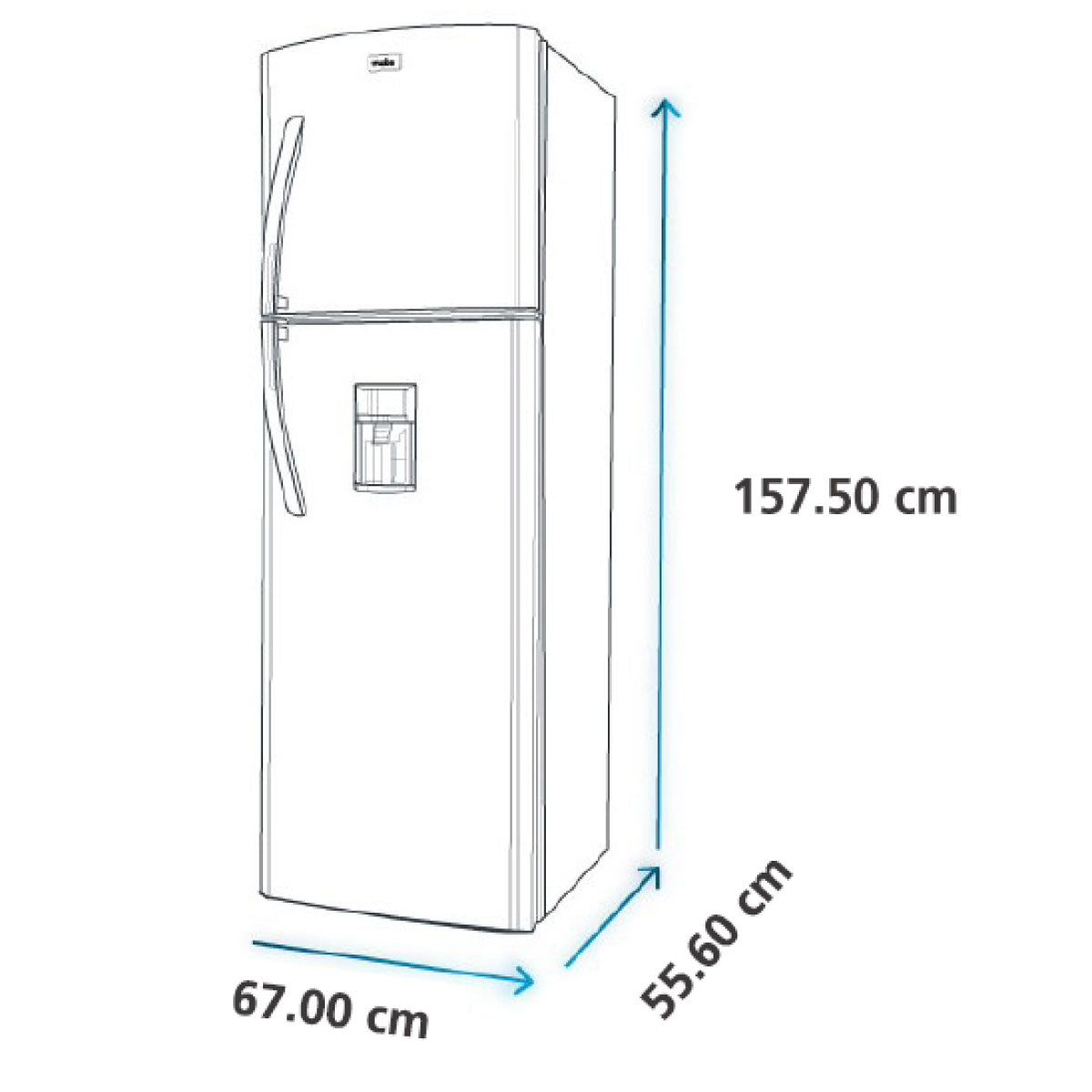NEVERA MABE NO FROST 247 L - RMA247FXCG