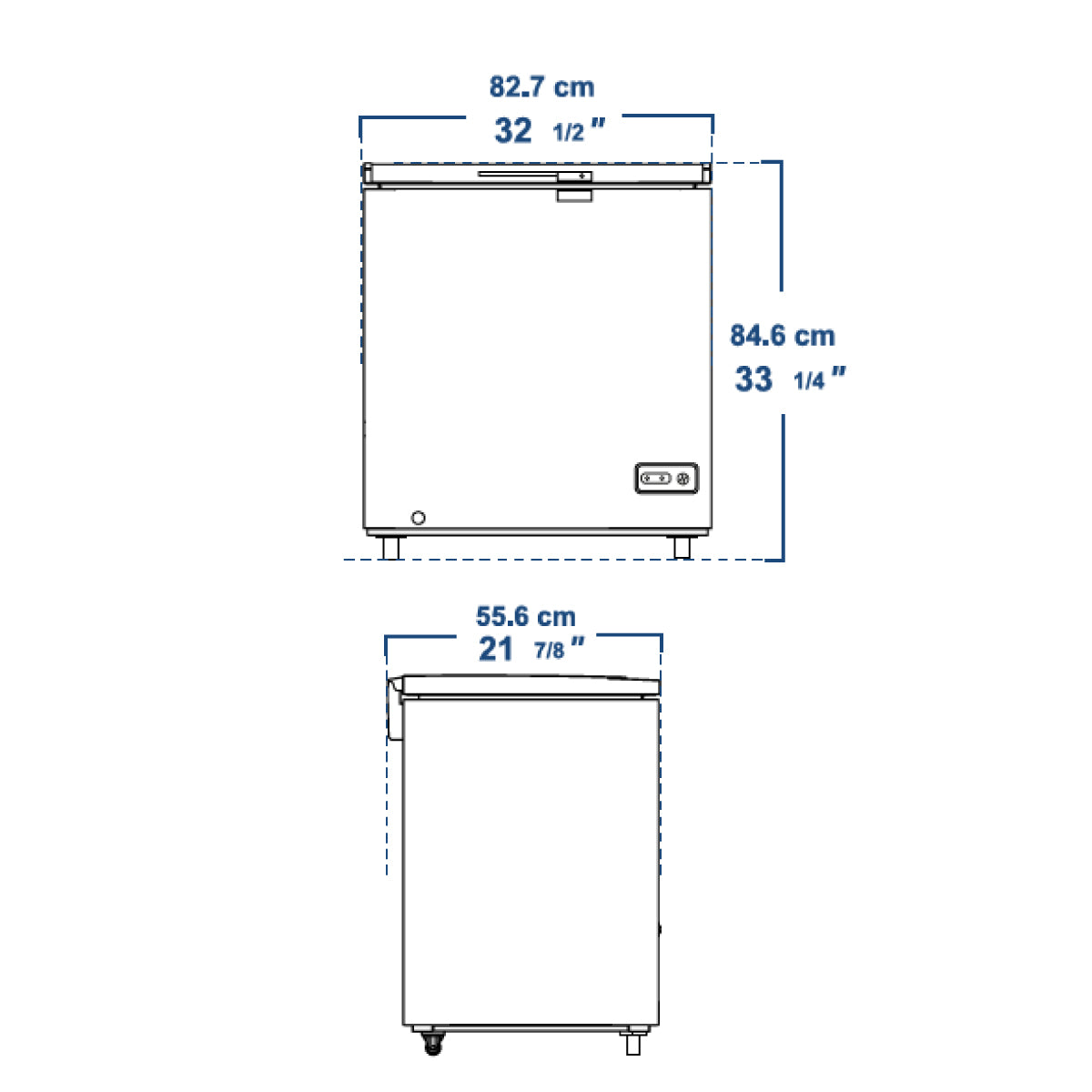 Congelador Horizontal Inducol Dual 198 Litros Puerta Batiente | CH-DPB-250BL1