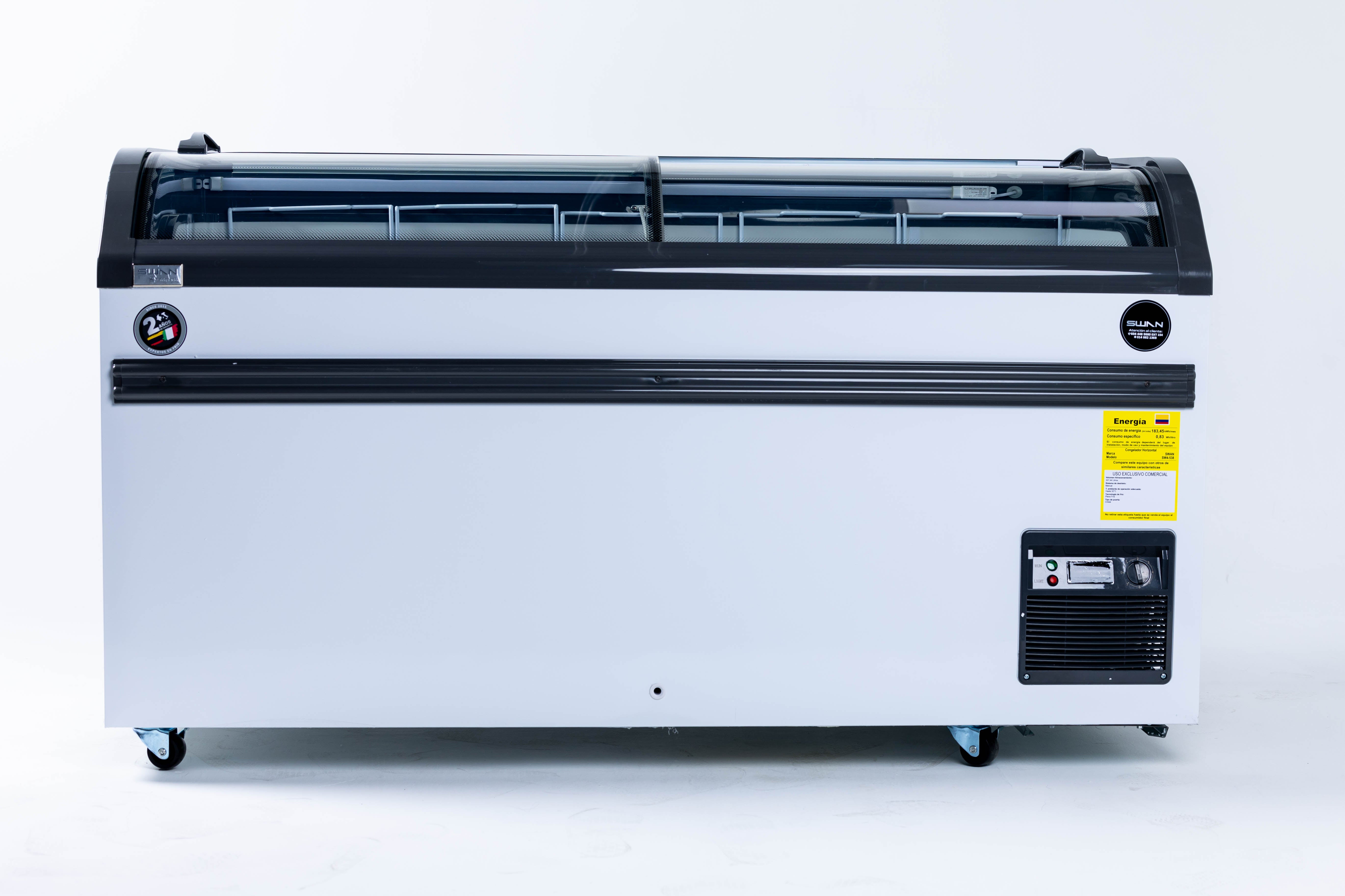 CONGELADOR SWAN CHV SW-538 TAPA DE VIDRIO