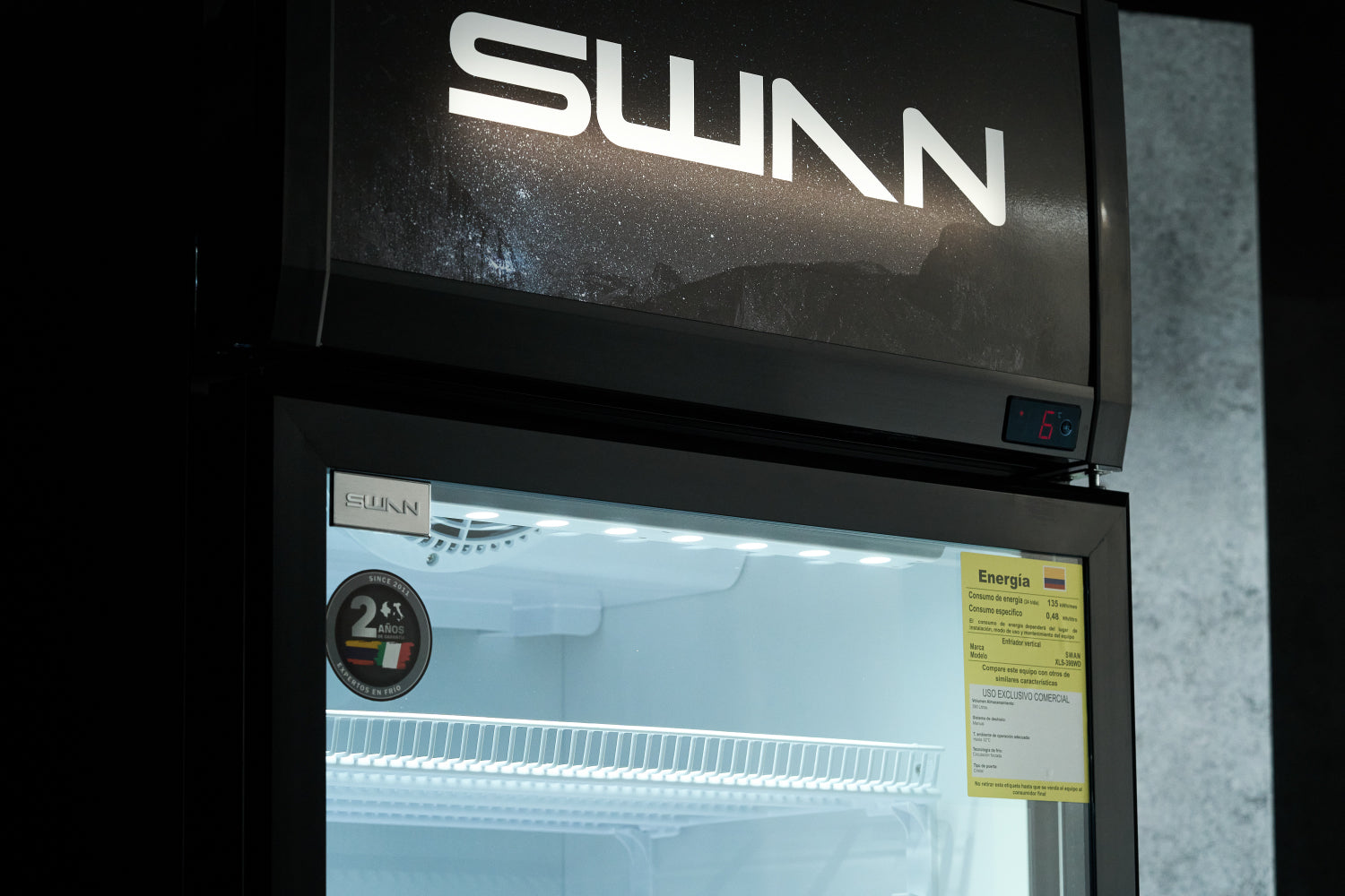VITRINA REFRIGERADA SWAN 390 LITROS | XLS 398 WD