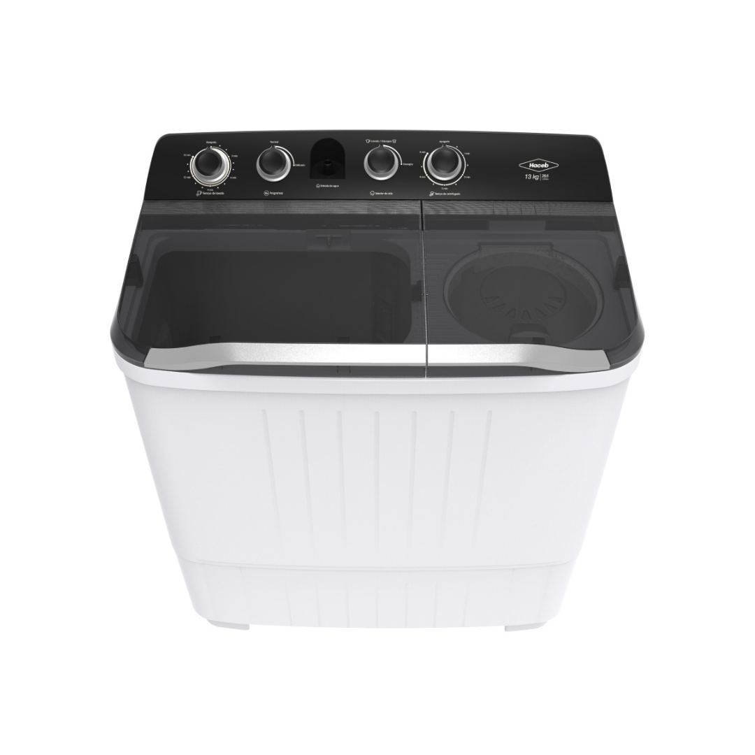 Lavadora Haceb semiautomática 13 kilogramos blanca