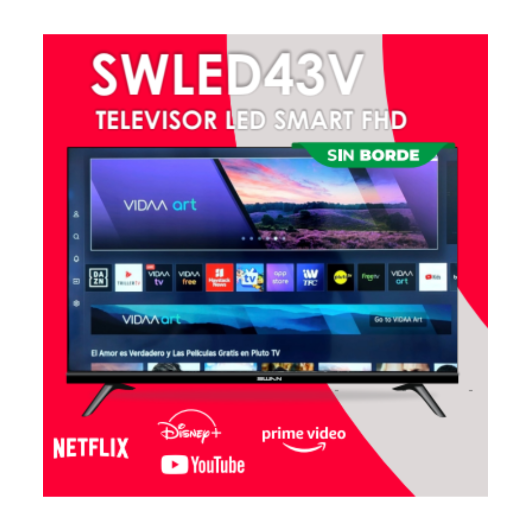 TELEVISOR SWAN SWLED43V FULLHD SMART