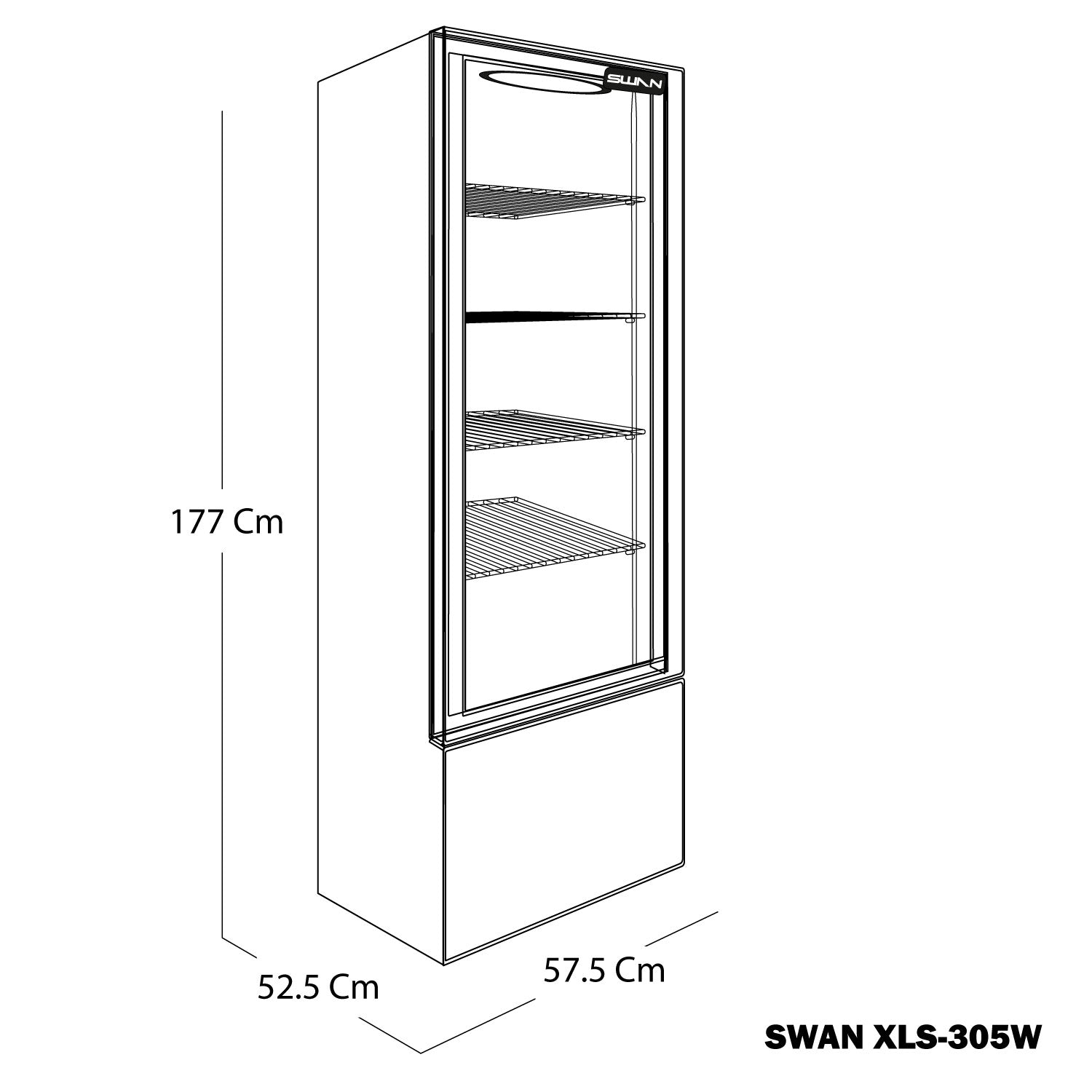 VITRINA REFRIGERANTE SWAN XLS305