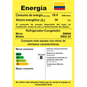 NEVERA SWAN SW2-32 244L NO FROST-DISP