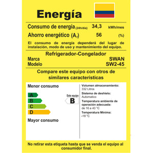 NEVERA SWAN SW2-45 332L NO FROST-DISP