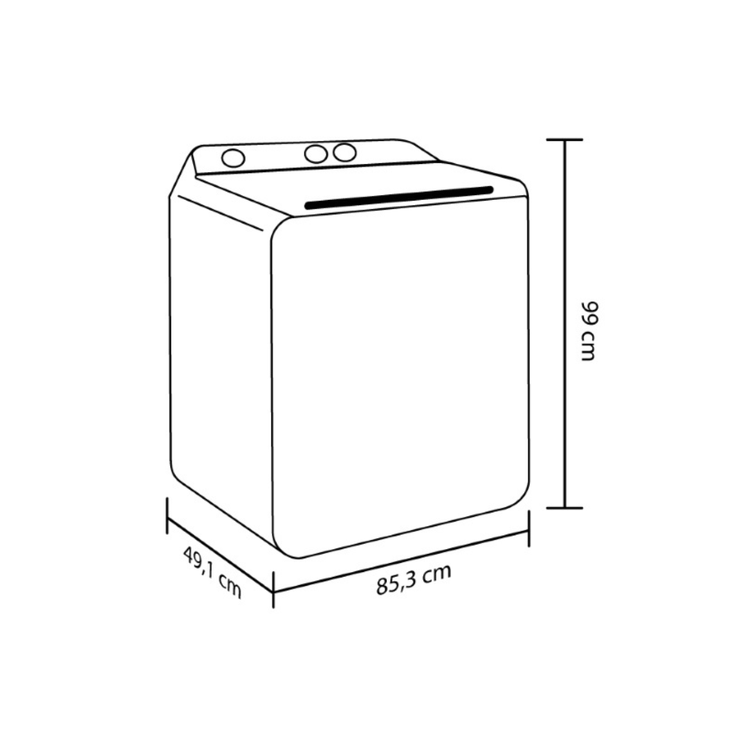 Lavadora Haceb semiautomática 13 kilogramos blanca
