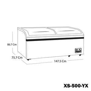 Congelador Horizontal SWAN 393 Litros Tapa de Vidrio | XS-500YX