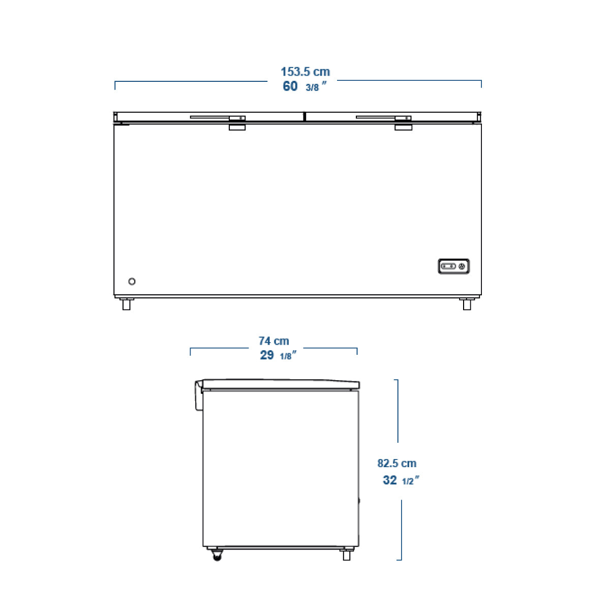 Congelador Horizontal Inducol Dual 435 Litros 2 puertas | CH-DPB-550BL1