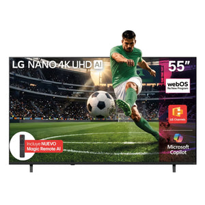 TV LG 50" 55"  NANO 4K UHD Smart TV con IA incluye AI Magic Remote 50NU855BPSA