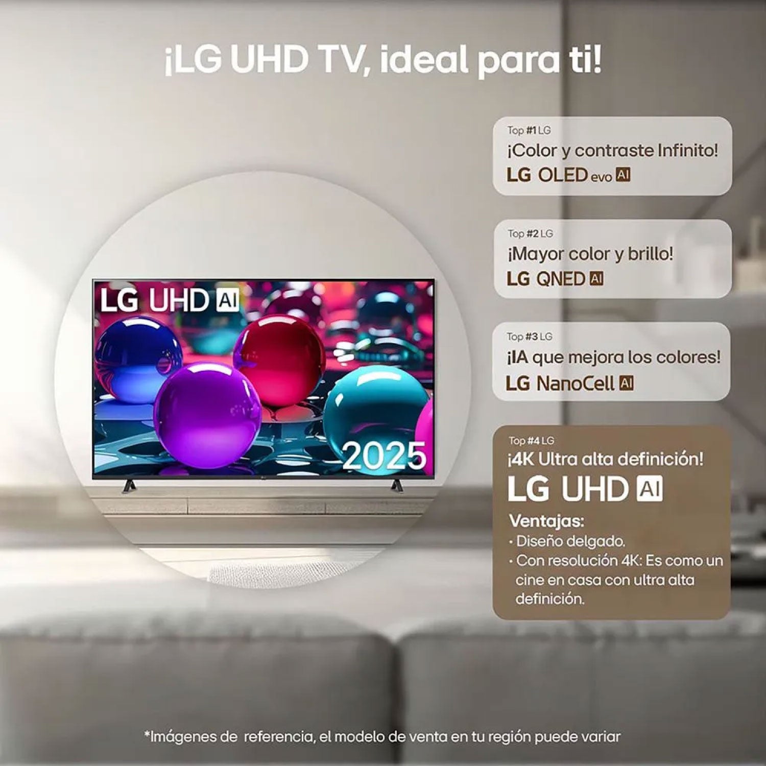 Televisor LG 55" UHD AI 4K Smart TV –  55UA7300PSB.AWCQ