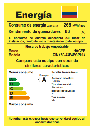 CUB  HACEB TA 60-43 INOX HF GP