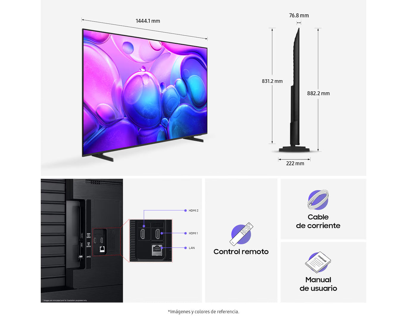 Televisor SAMSUNG 65” QN65Q6FAAKXZL 4K UHD Tizen