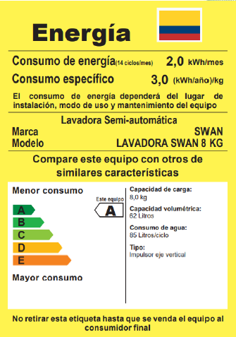 LAVADORAS SEMIAUTOMÁTICA SILVER 8 KG