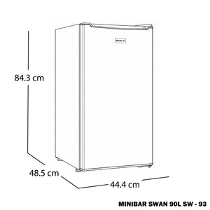 NEVERA MINIBAR SWAN 90L SW - 93 SILVER
