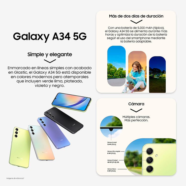 Celular Samsung Galaxy A34 5G 128GB VERDE