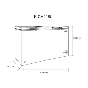 CONGELADOR HORIZONTAL KALLEY 418 LITROS | CH418L02