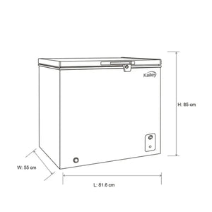 Congelador horizontal Inverter KALLEY Dual 198 Litros K-CH198LI Blanco