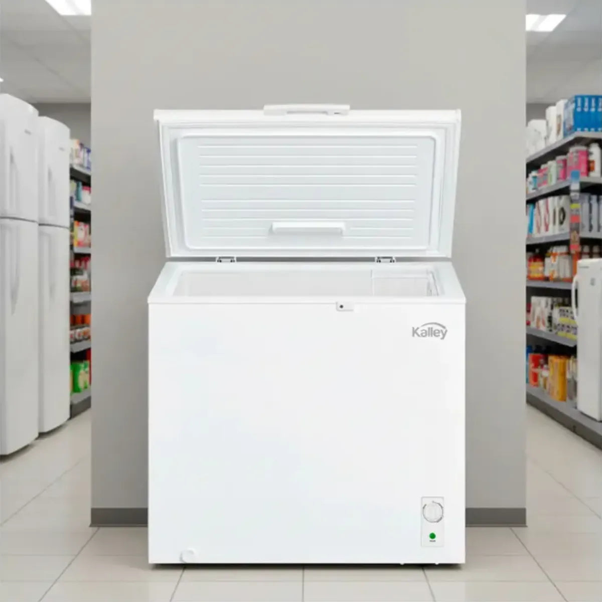Congelador horizontal Inverter KALLEY Dual 198 Litros K-CH198LI Blanco