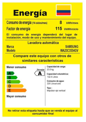 LAVADORA SAMSUNG  WA23C3554GV/CO