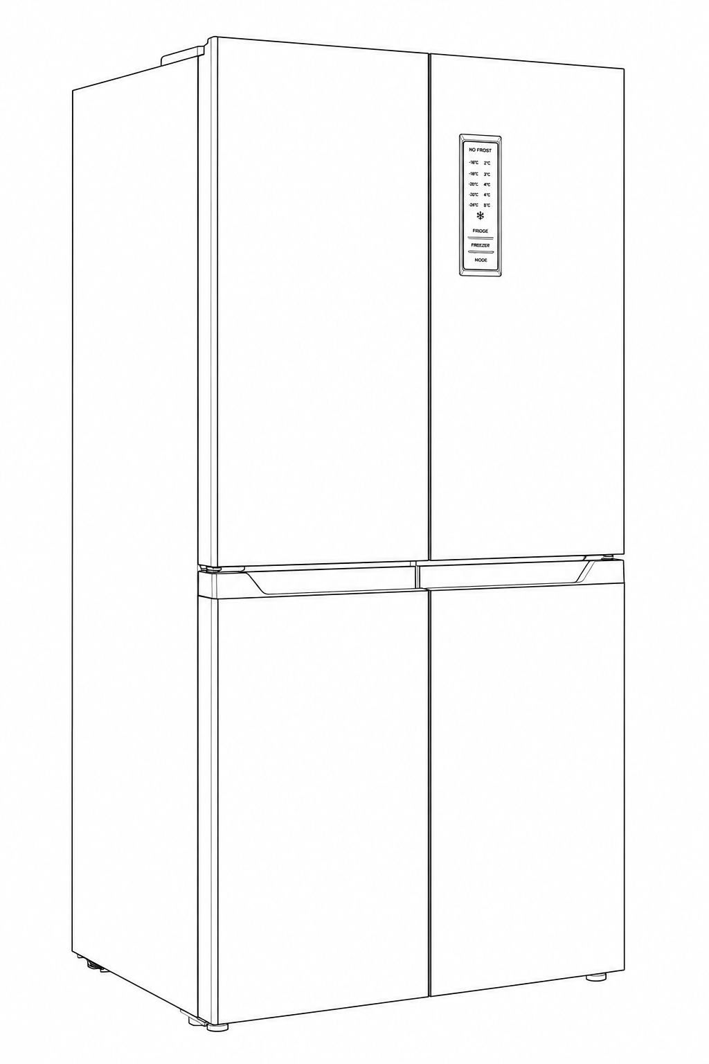 Nevecón Swan SW4-48 362L No Frost French Door