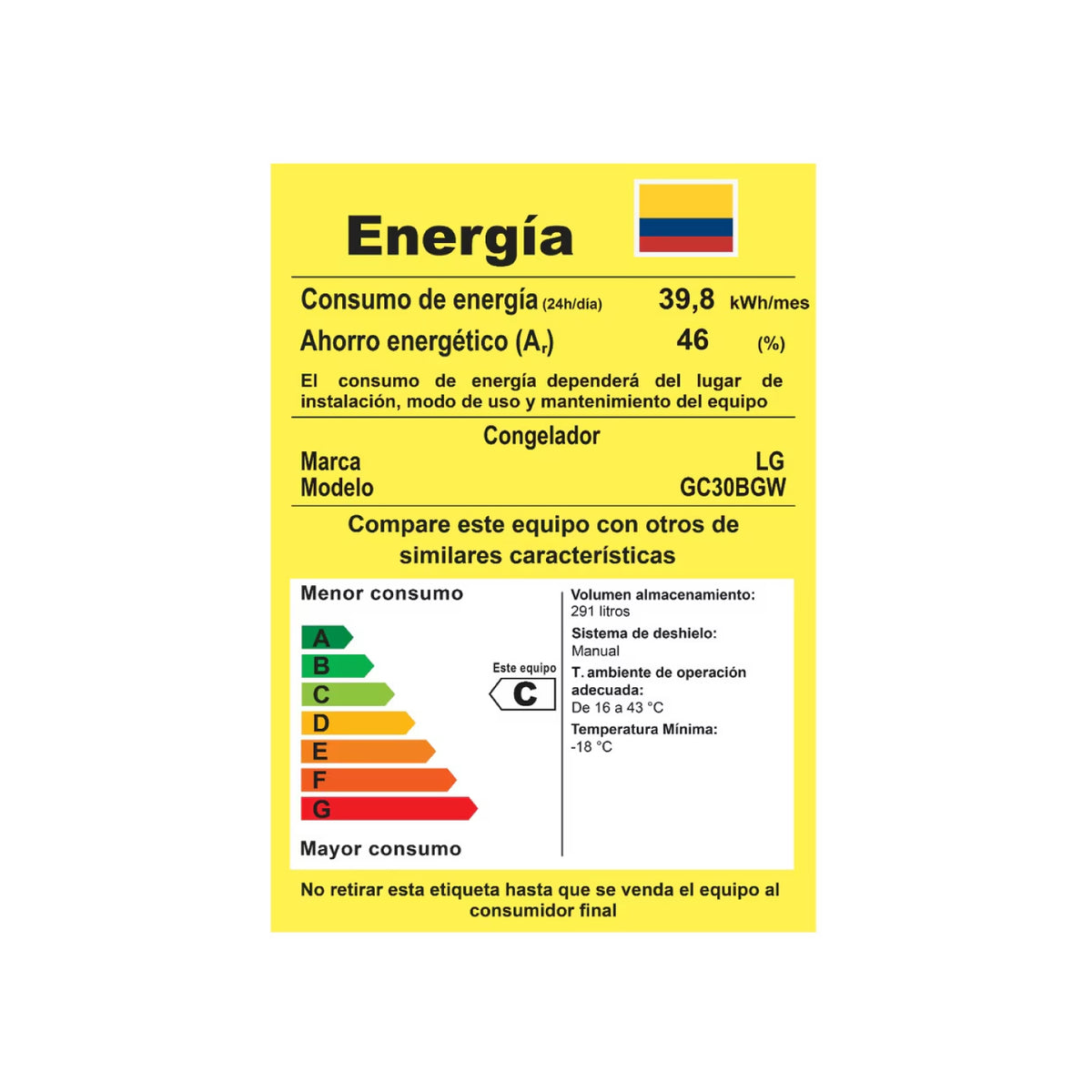 Congelador Horizontal LG Blanco - 291L | GC30BGW