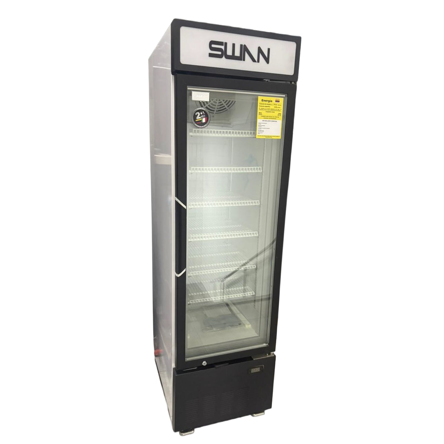 CONGELADOR VERTICAL SWAN 160 LITROS PUERTA DE VIDRIO | SW-159