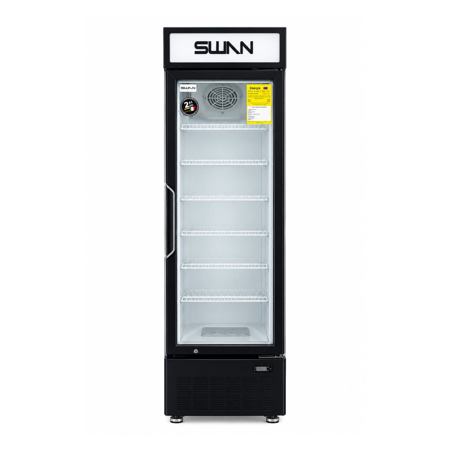 CONGELADOR VERTICAL SWAN 160 LITROS PUERTA DE VIDRIO | SW-159