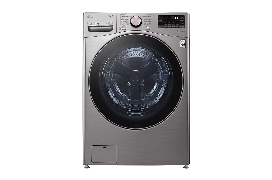 lavadora de carga frontal 22 kg -LG WM22VV2S6BR.ASSECOL