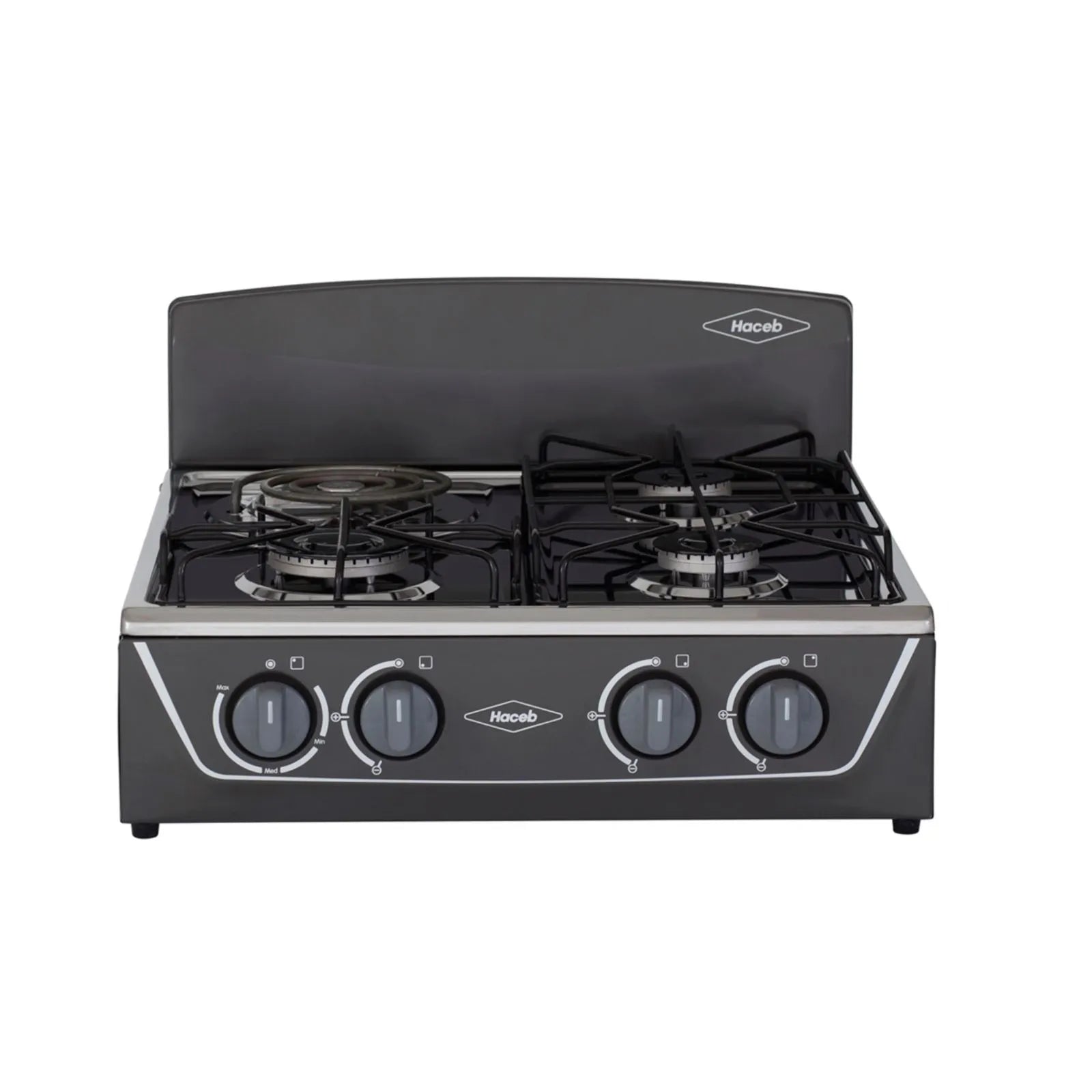 Estufa De Mesa Avellana Torre Mixta 3x1 Gas Propano Plata - EM AVELLANA T MIX 3X1 GP PL