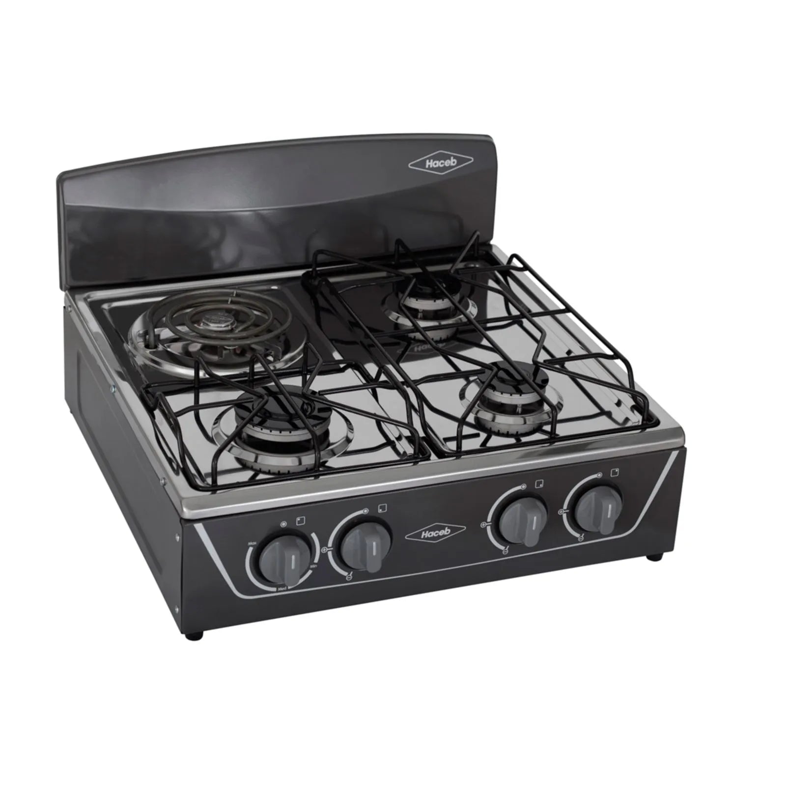 Estufa De Mesa Avellana Torre Mixta 3x1 Gas Propano Plata - EM AVELLANA T MIX 3X1 GP PL