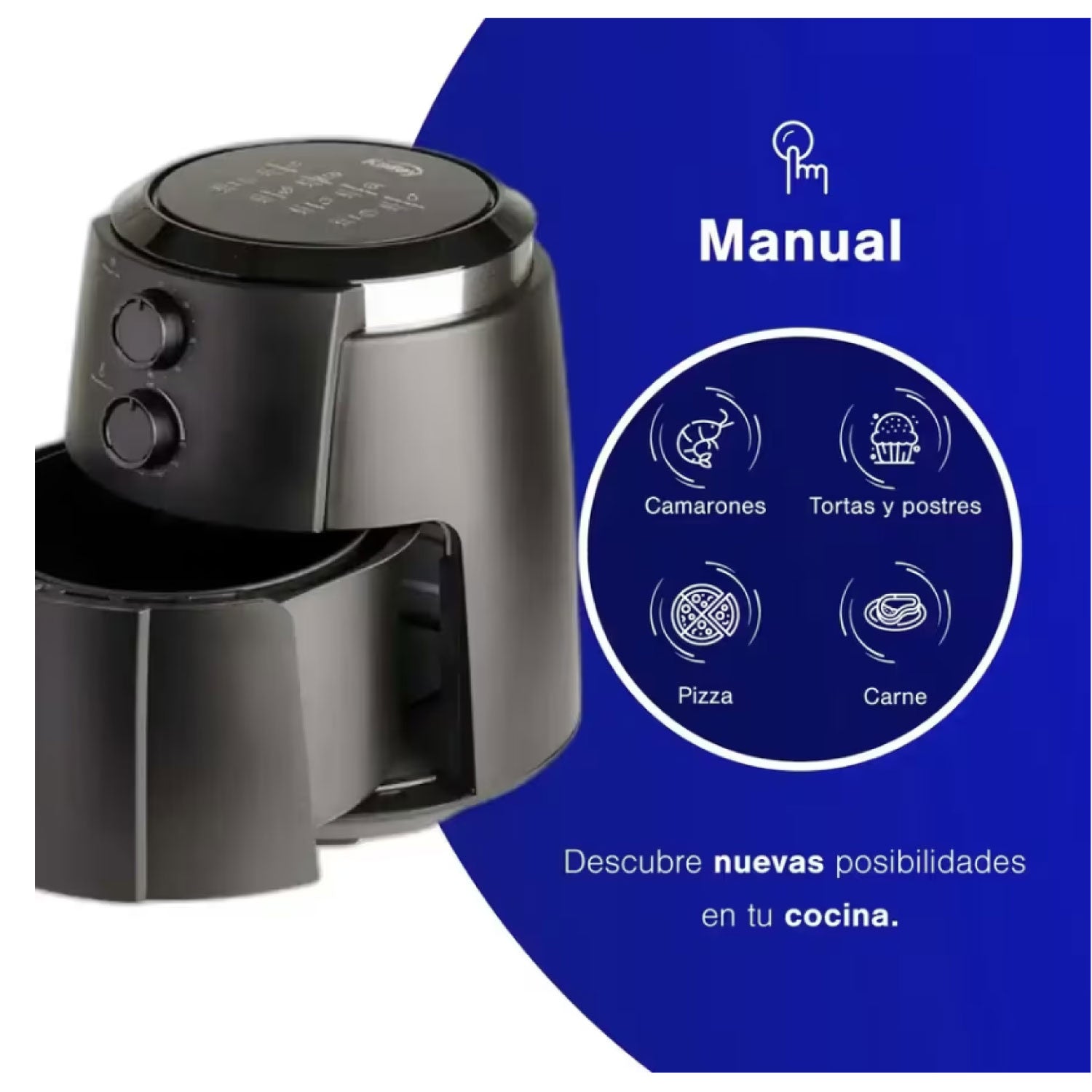 Freidora de Aire KALLEY 3.5Litros K-MAF35 Negro