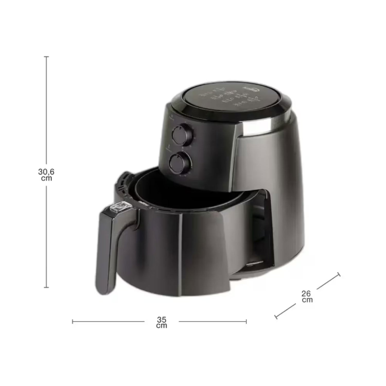 Freidora de Aire KALLEY 3.5Litros K-MAF35 Negro