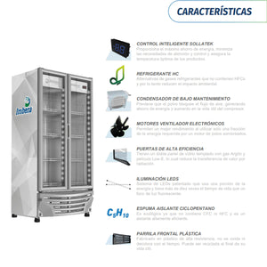 VITRINA REFRIGERANTE IMBERA 755L 2P G326