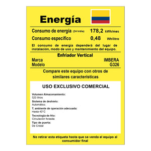 VITRINA REFRIGERANTE IMBERA 755L 2P G326