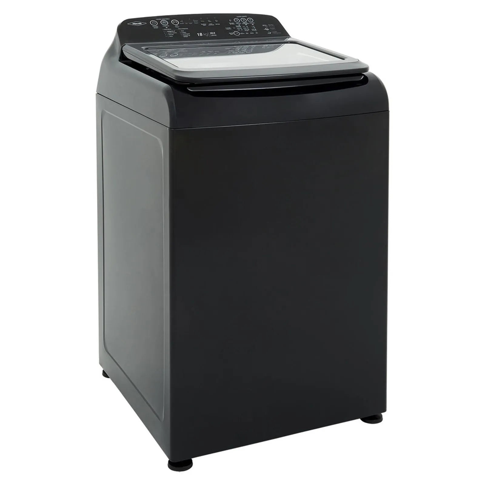 Lavadora Haceb IVY 18 Kilogramos Panel Digital Gris Coal