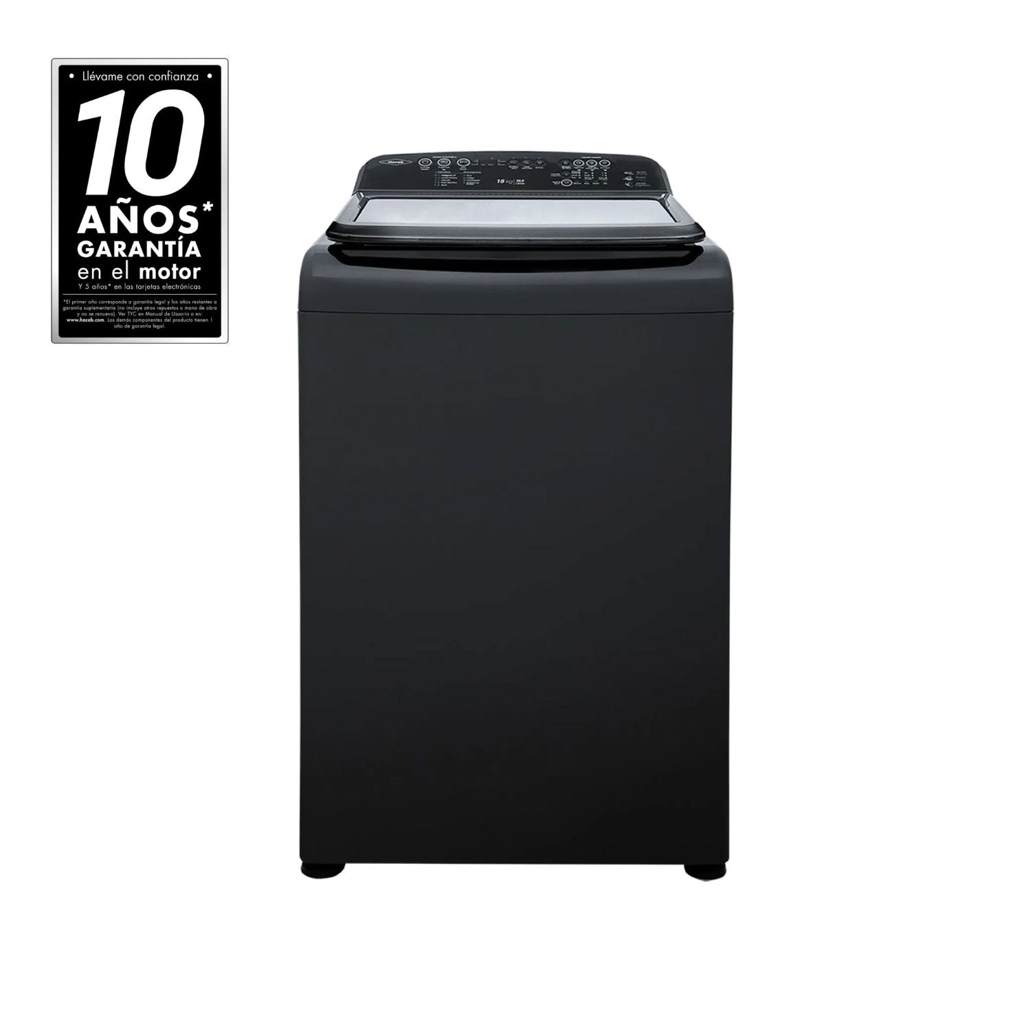 Lavadora Haceb IVY 14 Kilogramos Digital Negra