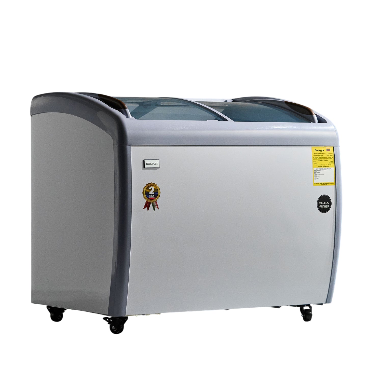 Congelador Horizontal Swan 190 L con Tapa de Vidrio | SW-260JY
