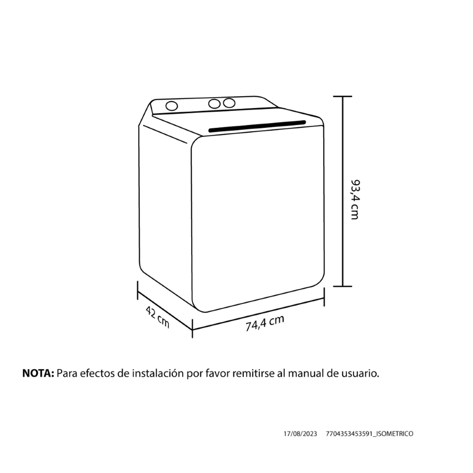 Lavadora Haceb Semiautomática de 7 KG Blanca