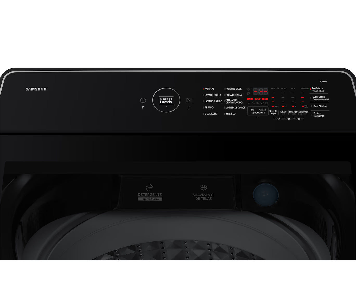 LAVADORA SAMSUNG 17 KG + INTELIGENCIA ARTIFICIAL - WA80F17S8BCO