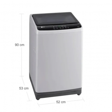 Lavadora LG 9Kg Gris Silencioso Cierre suave WT9ELR.DESECOL