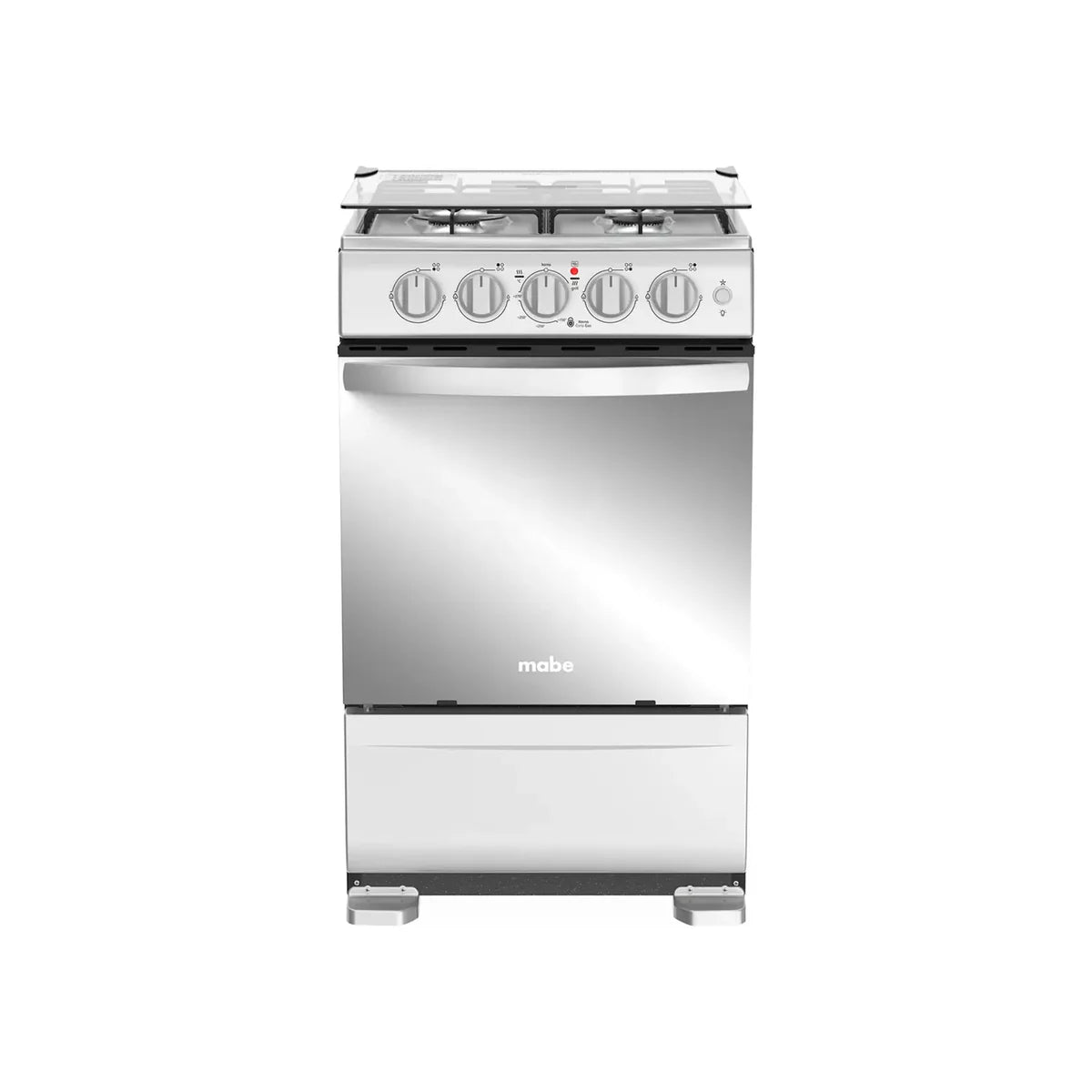 Estufa de Piso MABE 4 Puestos Gas Natural EMC5140ANG0 Inox