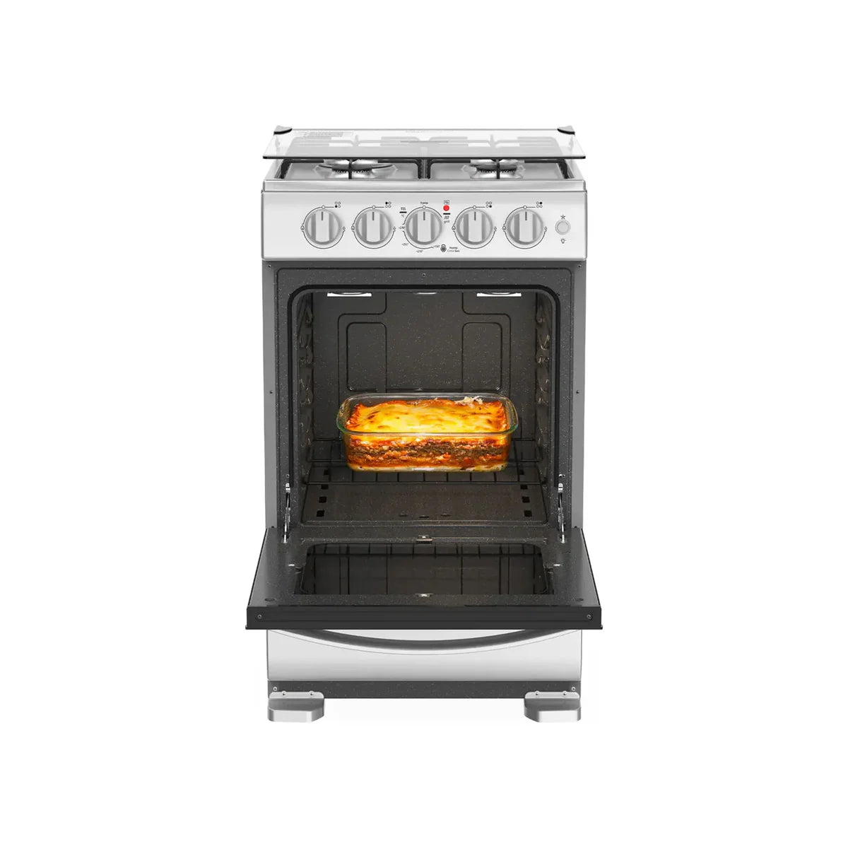 Estufa de Piso MABE 4 Puestos Gas Natural EMC5140ANG0 Inox