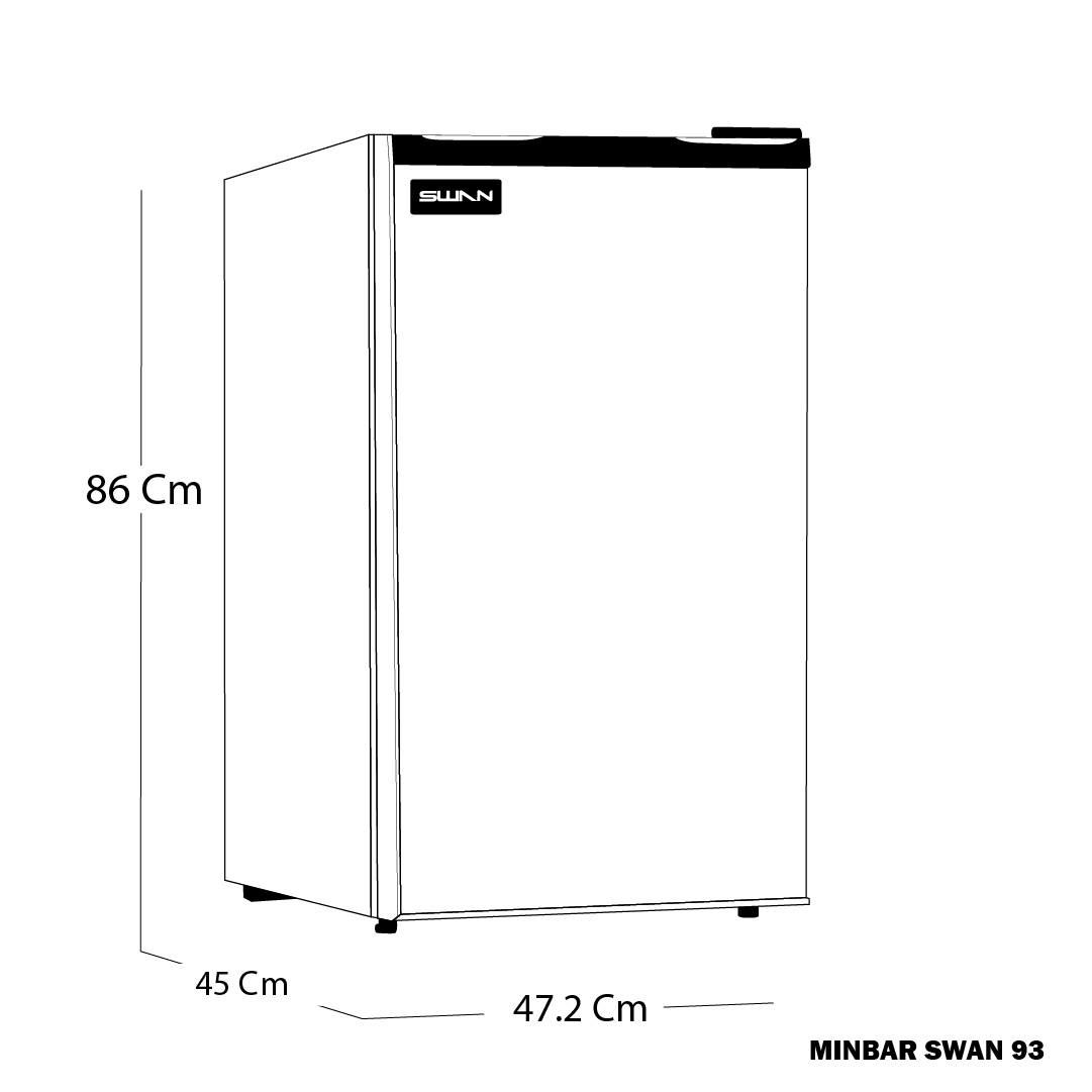 NEVERA MINIBAR SWAN NMB 93 MA